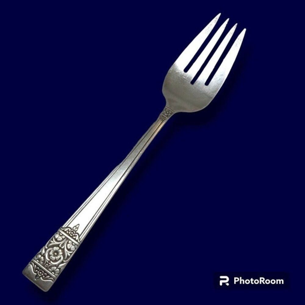 National Silver Company-King Edwards Silverplate Inauguration Serving Fork-1948